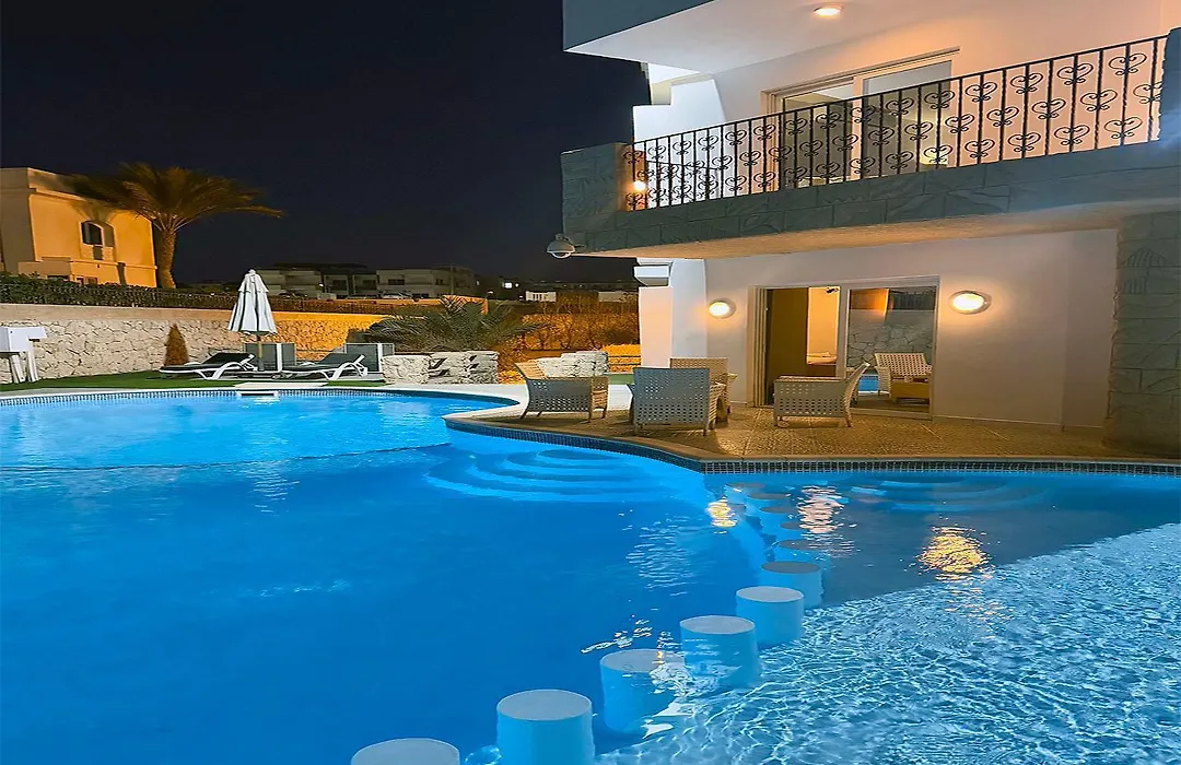 Beach Side-Villa Sharm-Family Vacation Sleeps 10-1